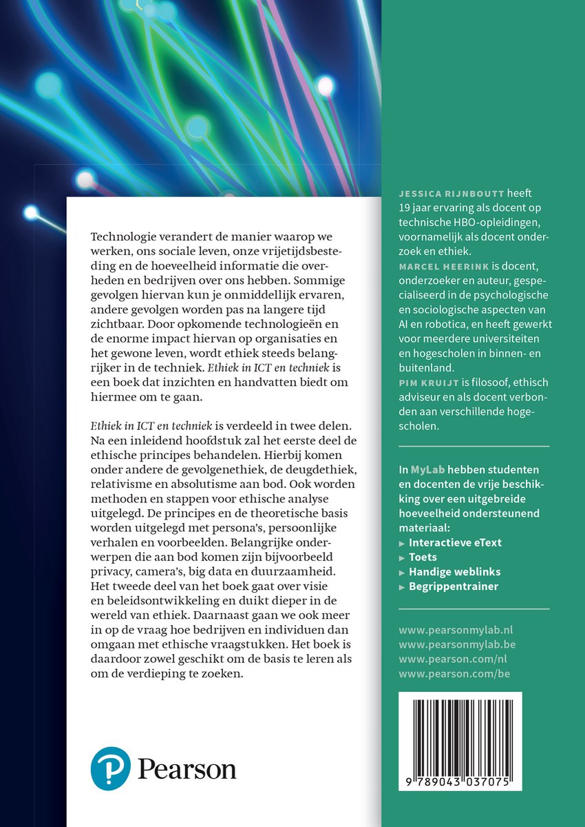 Ethiek in ICT en techniek - back cover