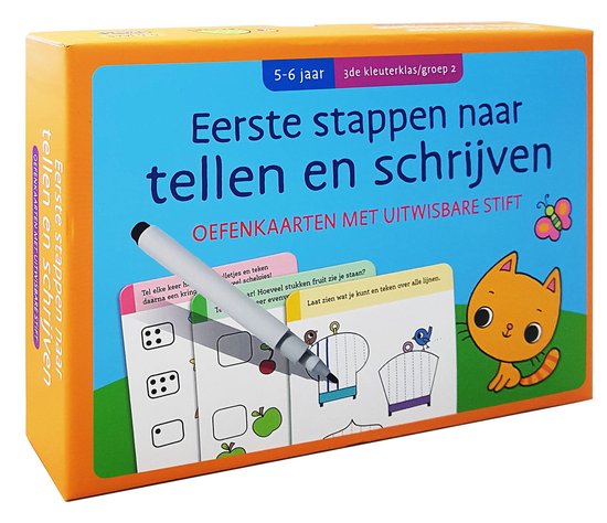 Oefenkaarten met uitwisbare stift - Eerste stappen naar tell ... - cover