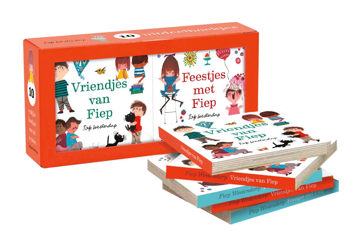 Omslag van Feestjes met Fiep & Vriendjes van Fiep uitdeelboekjes