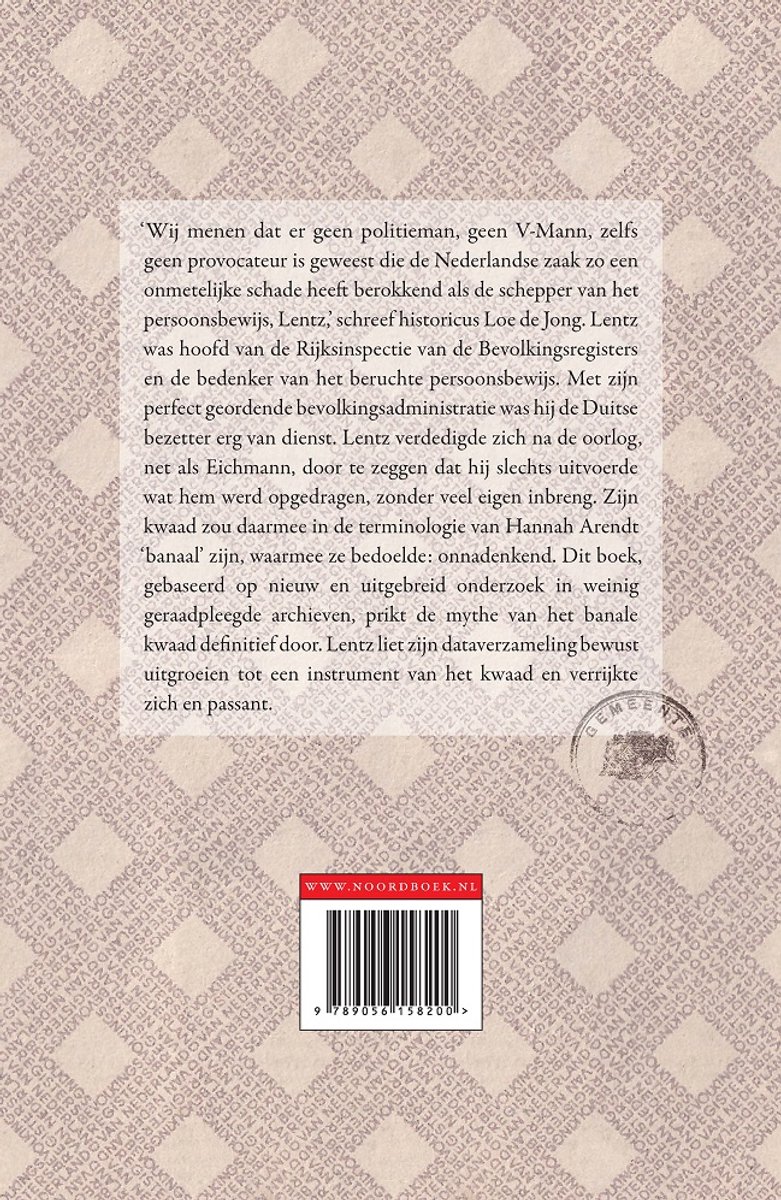 Lentz - back cover
