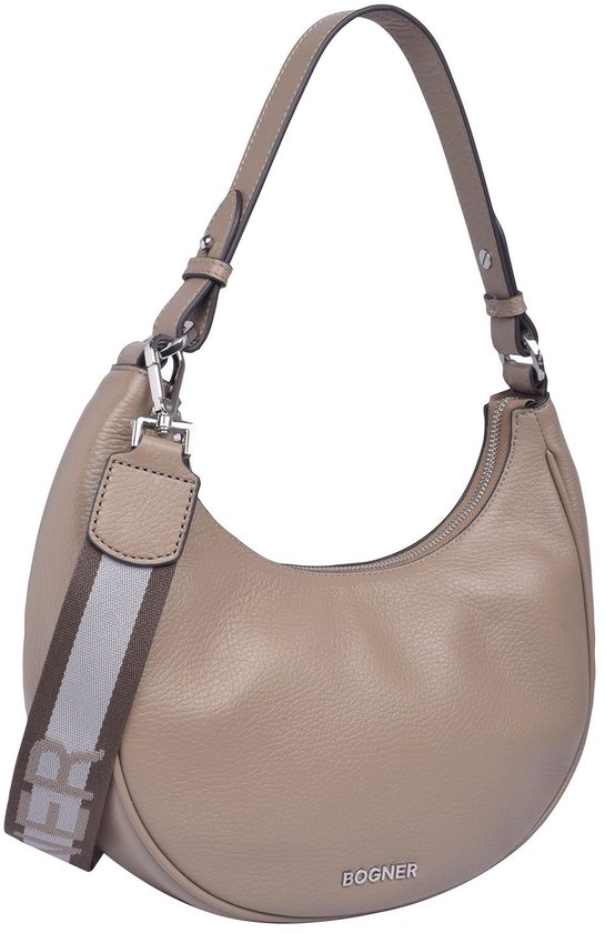 Bogner Sac à épaule bandoulière Andermatt Melene Hobo Taupe Marron clair