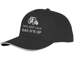 Boeren Pet - Niks keep kalm gas dr op - Premium Fit - Cap - Verstelbaar - Unisex