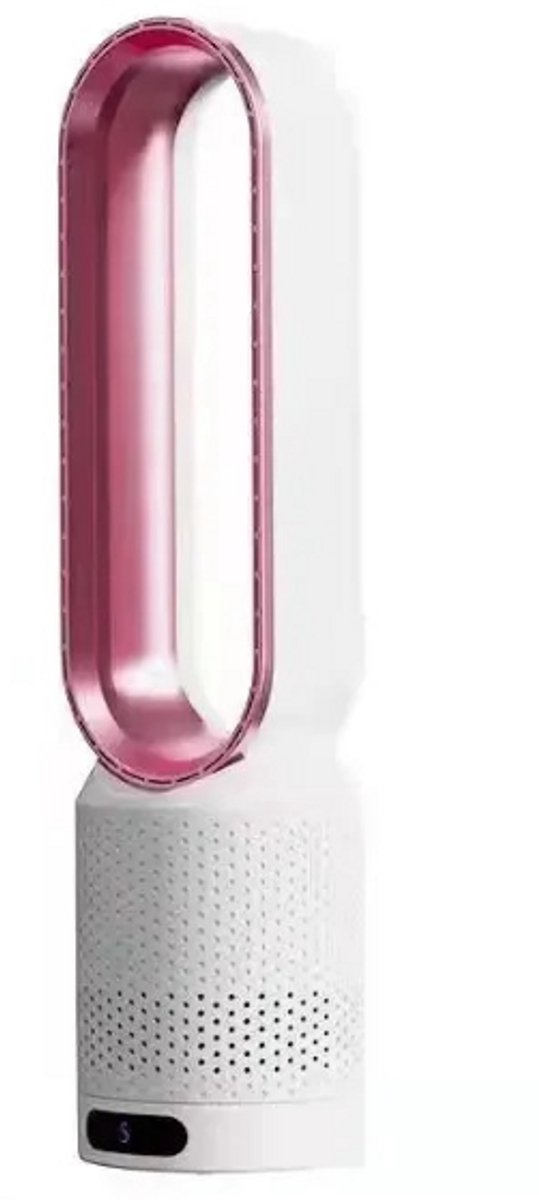 Boleen - Designer Fan - Ventilatoren - Ventilator Staand - Bladloos - Geluids Arm - Met Afstands Bediening - Intiligent - Ideal voor in de Woonkamer - Roze