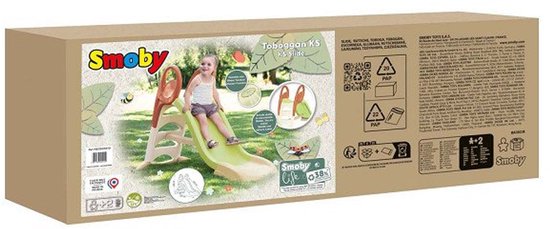 De doos van de Smoby KS glijbaan met een klimopplaat en een glijbaan.