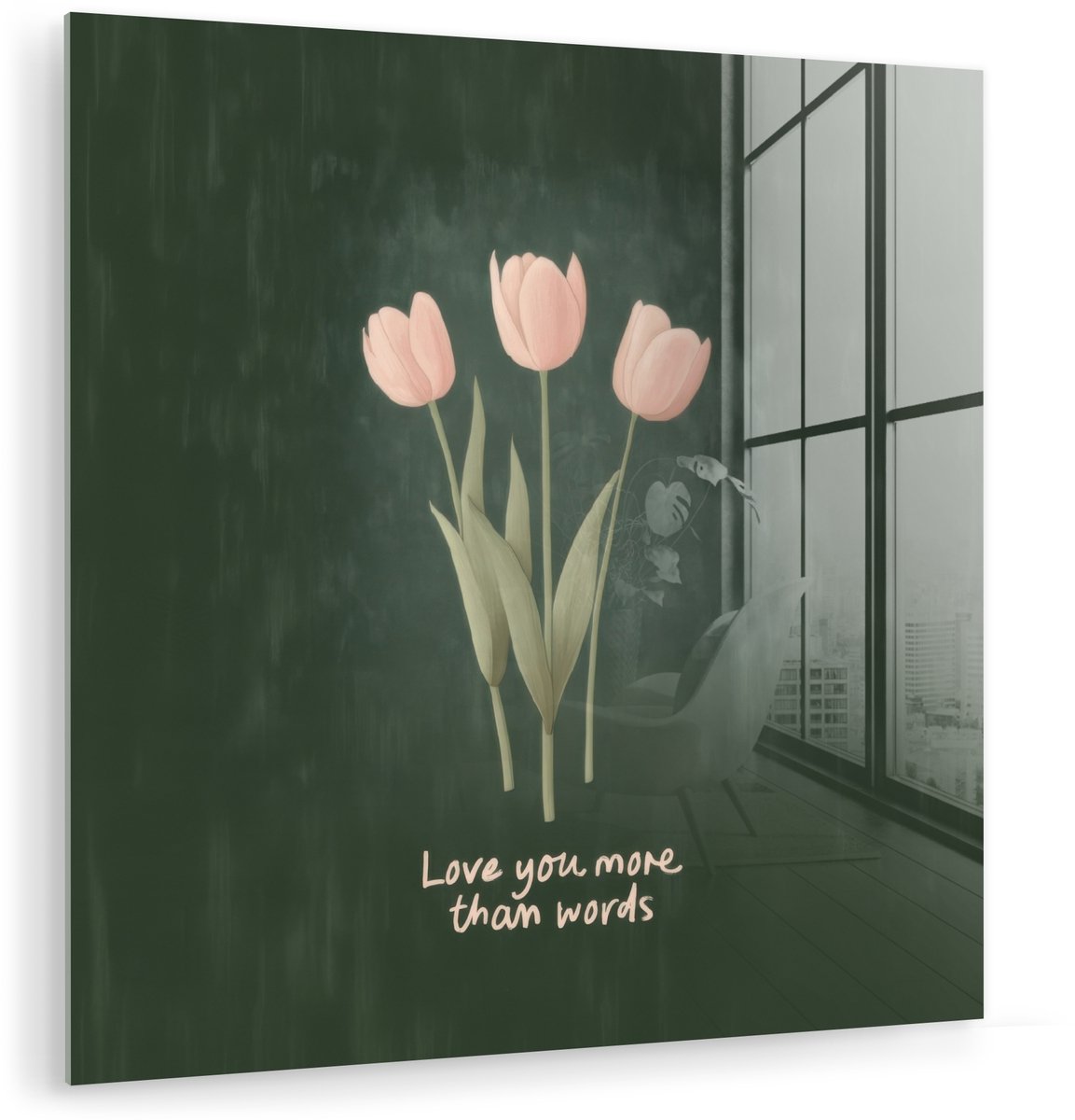 Tulpen - Roze - Tekst - Love