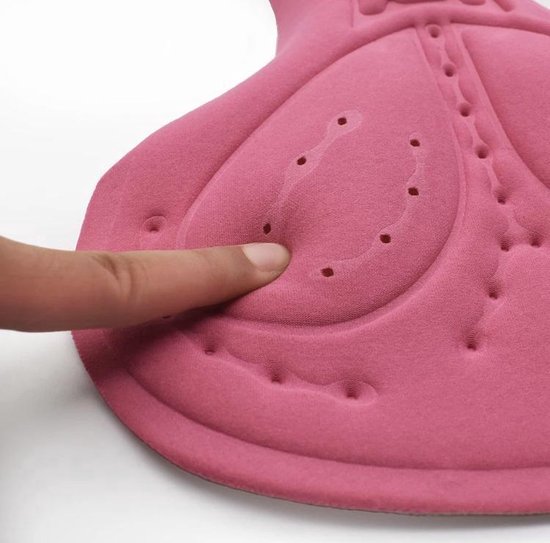 CHPN - Fietsbroek met zeem - Zeembroekje - Fiets ondergoed - Extra large - Met zeem - XL - Unisex - Onderbroek voor fietsen - Fietsshort - Bilpijn bij fietsen - Roze — afbeelding 3
