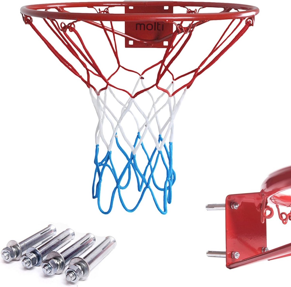 Basketbalkorf Wandmontage | 37 cm Diameter voor Binnen & Buiten