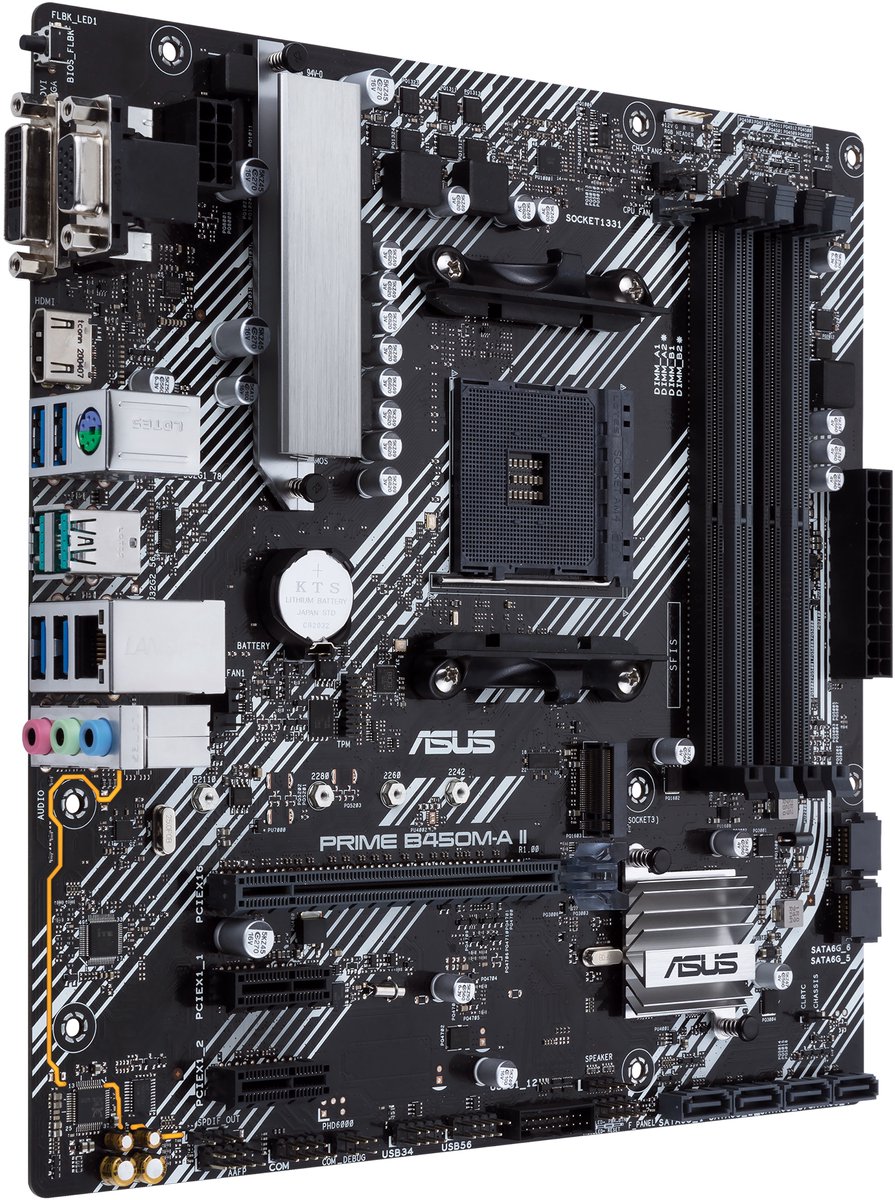 Asus Prime B450M-A Ii Amd B450 Socket Am4 Micro Atx moederbord - afbeelding 5
