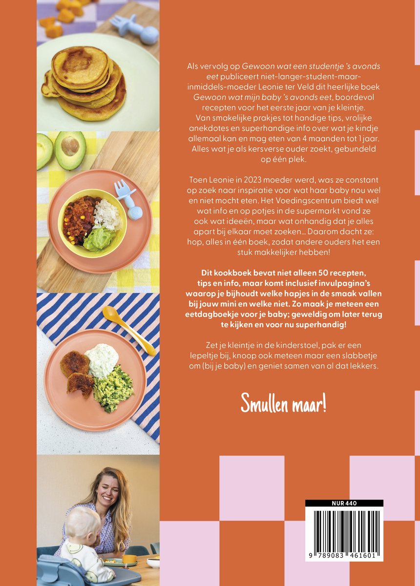 Gewoon wat mijn baby 's avonds eet - back cover