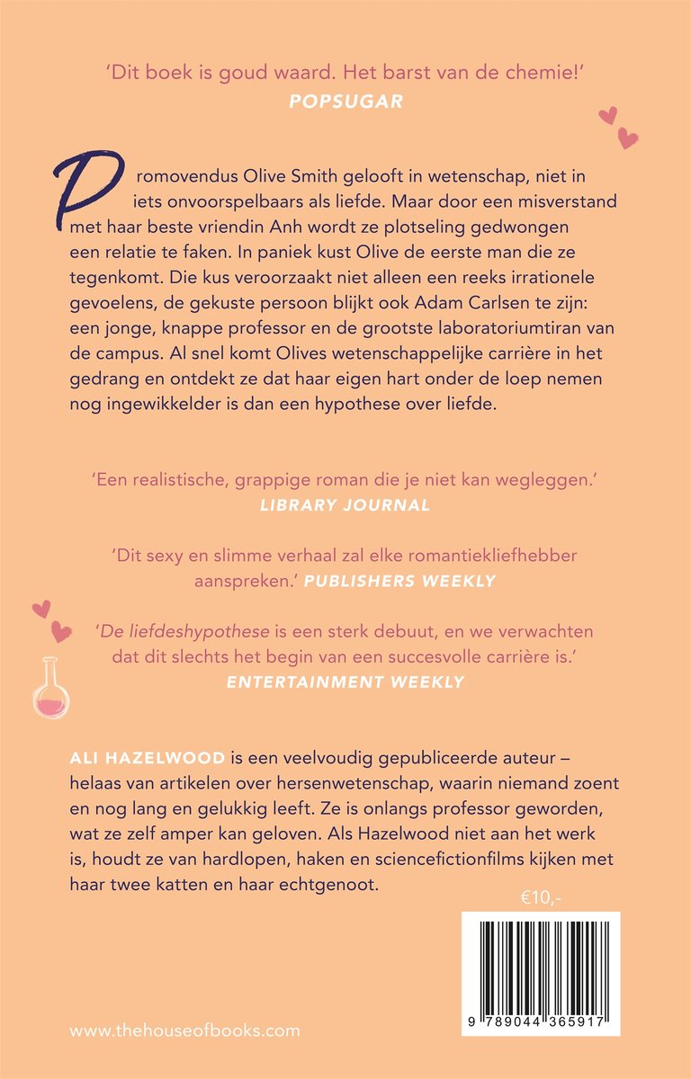 De liefdeshypothese - back cover