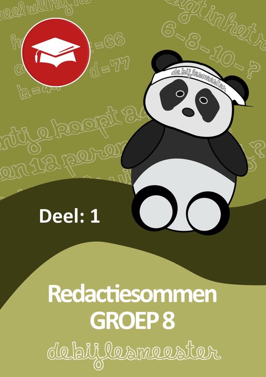 Oefenboeken De Bijlesmeester - Redactiesommen deel 1 groep 8 - cover