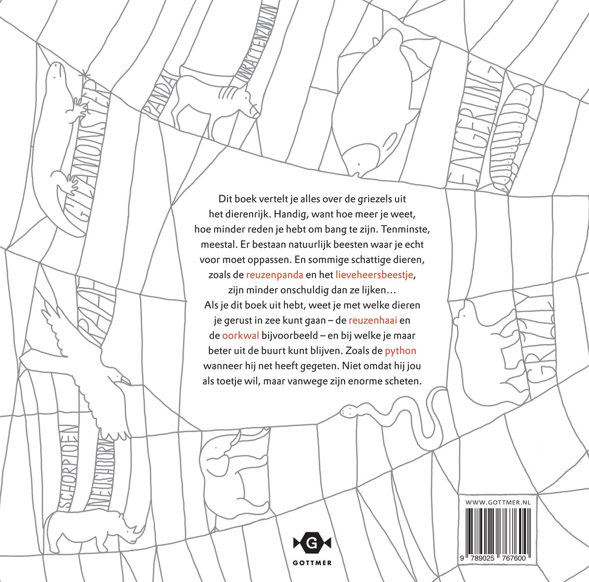 Ben niet bang voor de wilde dieren - back cover