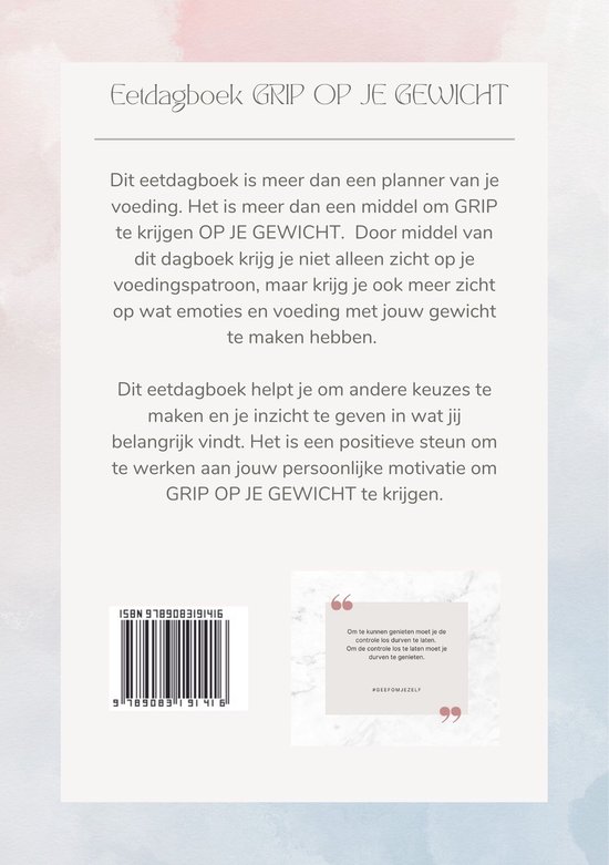 Eetdagboek grip op je gewicht