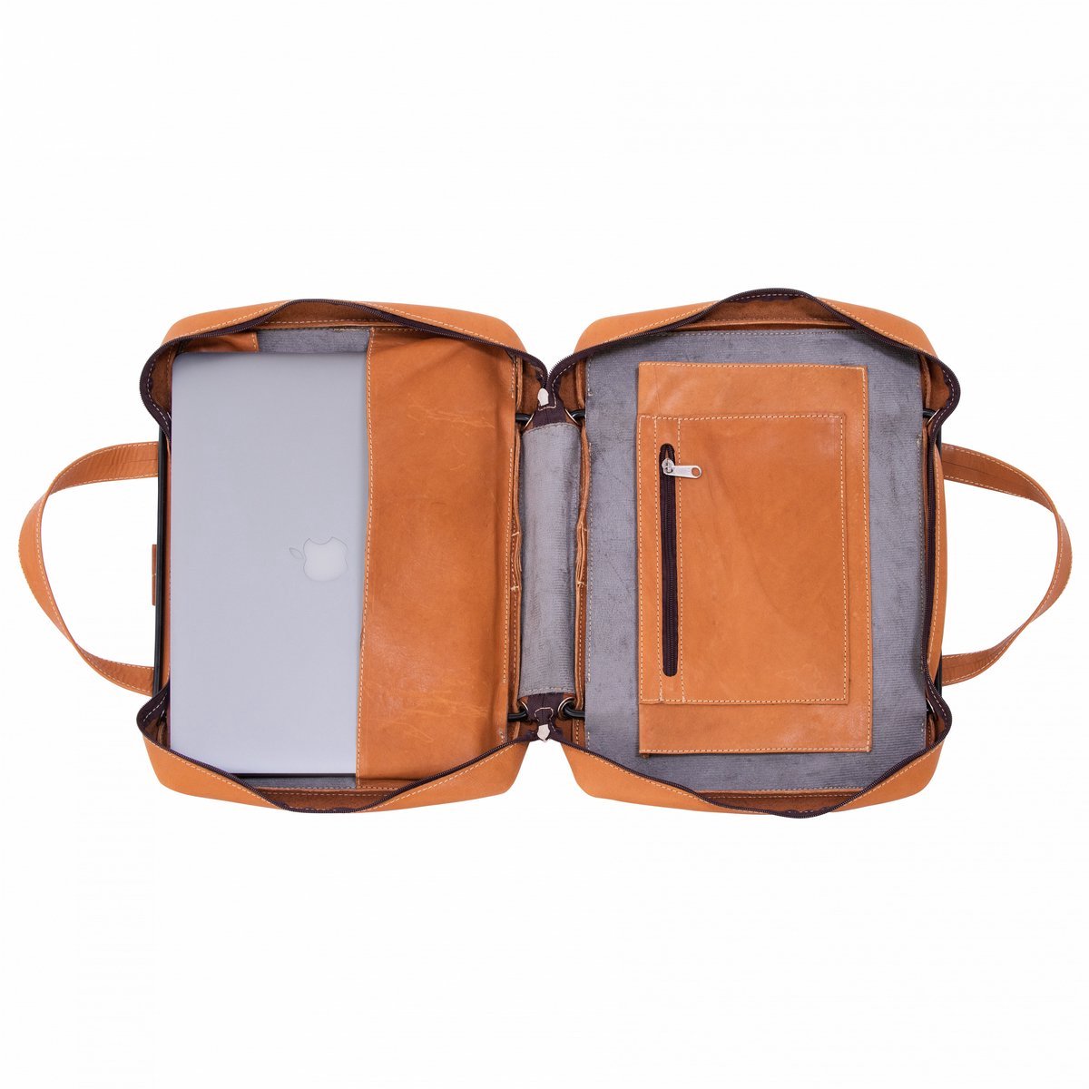 R-Go Tools Viva - Laptoptas met Laptop Standaard - 15.6 inch - Bruin Leer