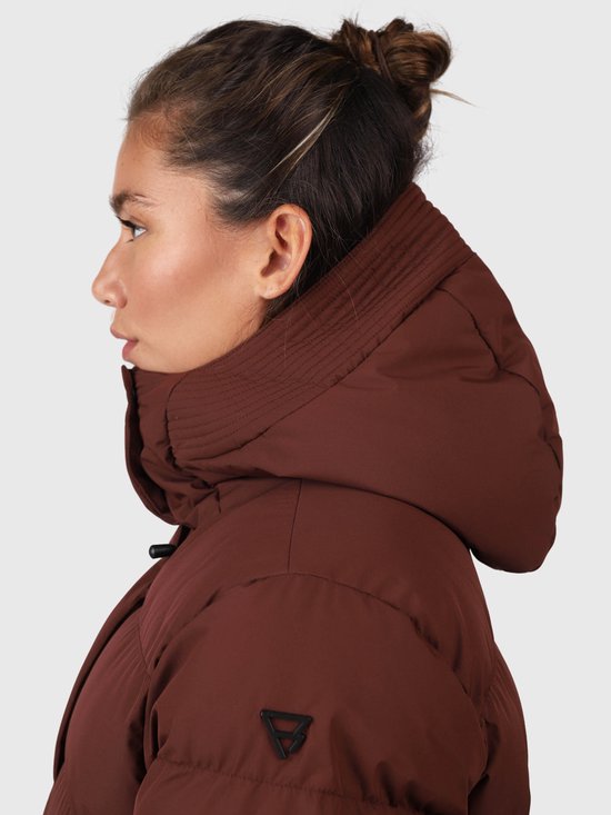 Brunotti Madwell Dames Puffer Jas - Rood, Bruin - S