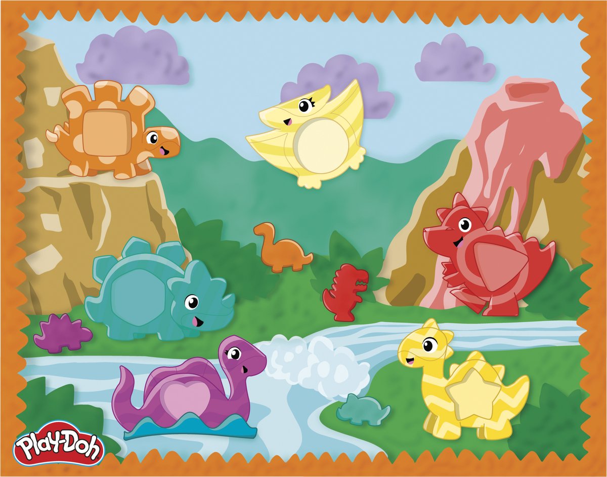 Play-Doh Dino Vormen en Kleuren speelset - boetseerklei — afbeelding 4