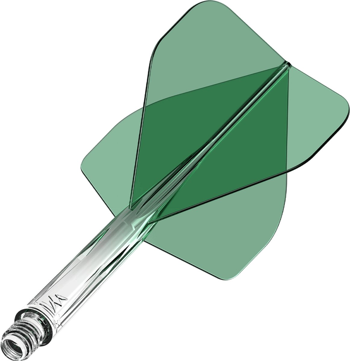 Mission Force 90 Gradient Transparent Green NO2 - Dart Flights