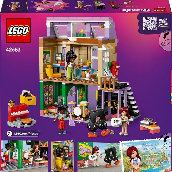 LEGO Friends Kit de construction de magasin de musique et d'appartement pour Enfants - 42653
