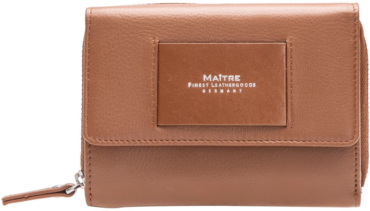 Maître Ellern Diethilde Portemonnee RFID-bescherming Leer 13 cm - Dames - Horizontaal - cognac
