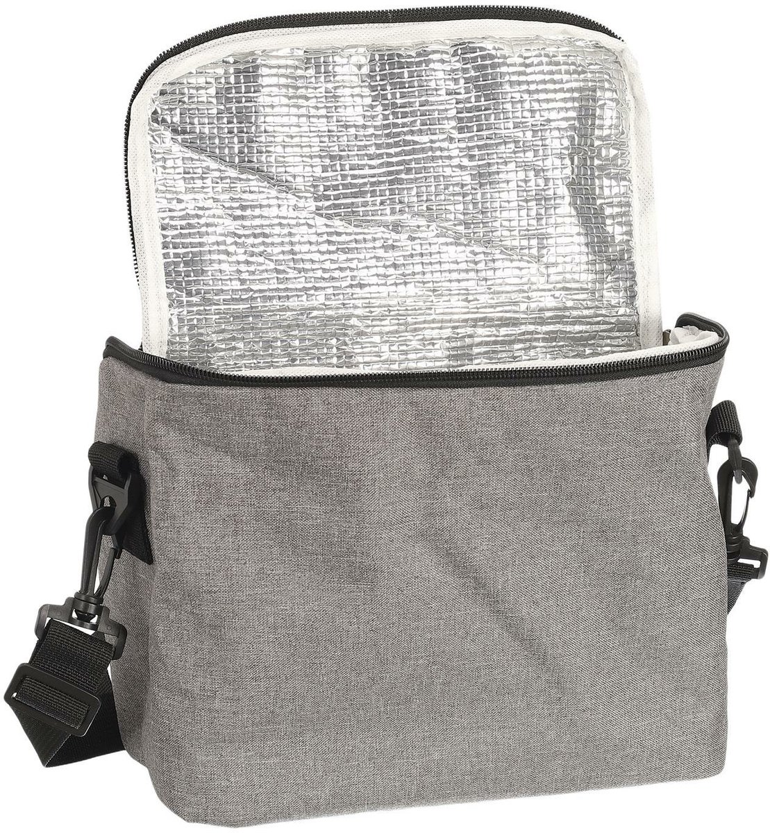 Cook Concept Koeltas - voor lunchpakket of drankjes - 7 liter - 26 x 12 x 21 cm - Draagband - Grijs - Picknick tas