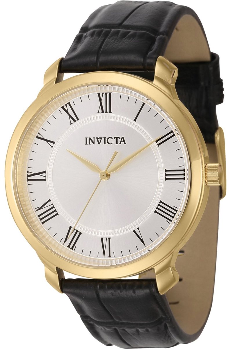 Invicta Vintage 44863 Heren Horloge - Waterdicht - Analoog - Quartz Uurwerk - Roestvrij Staal met zilveren Wijzerplaat - 41mm