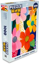 Puzzle Fleurs - Coloré - Points - Puzzle 1000 pièces adultes