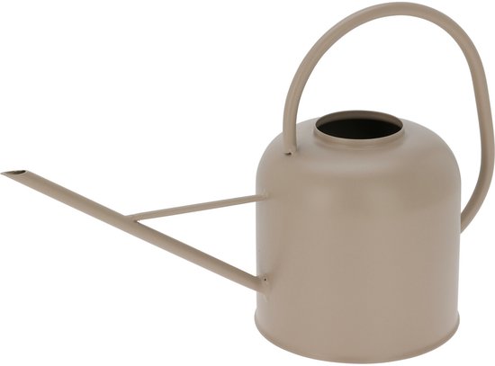 Arrosoir Excellent Houseware Look Rétro - métal inox - beige - 1200 ml - Arrosoirs pour usage intérieur - 33 x 13 x 23