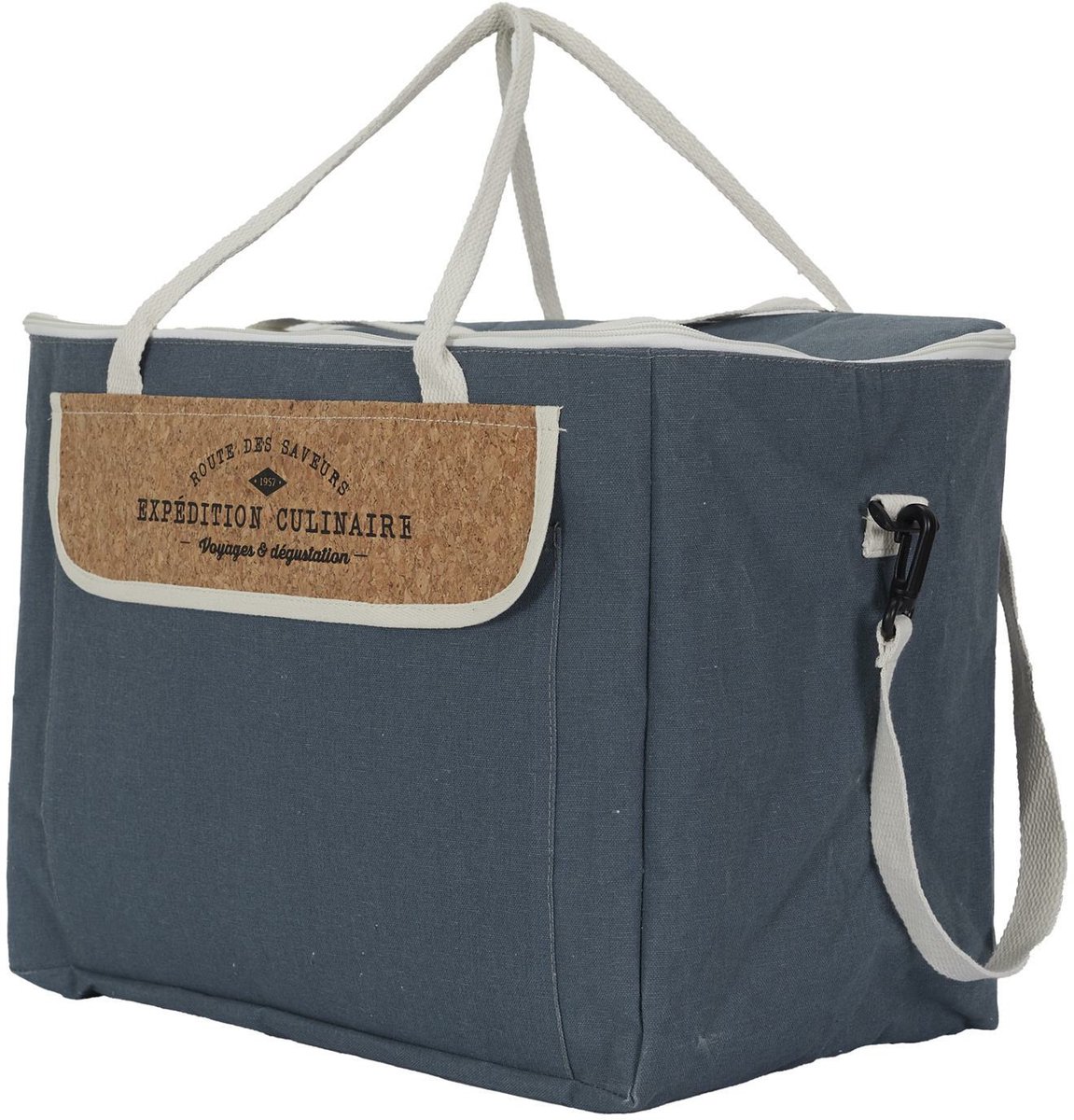 Cook Concept Koeltas Miami - voor lunch en drankjes - 18 liter inhoud - 41 x 24 x 30 cm - Draagband - blauw