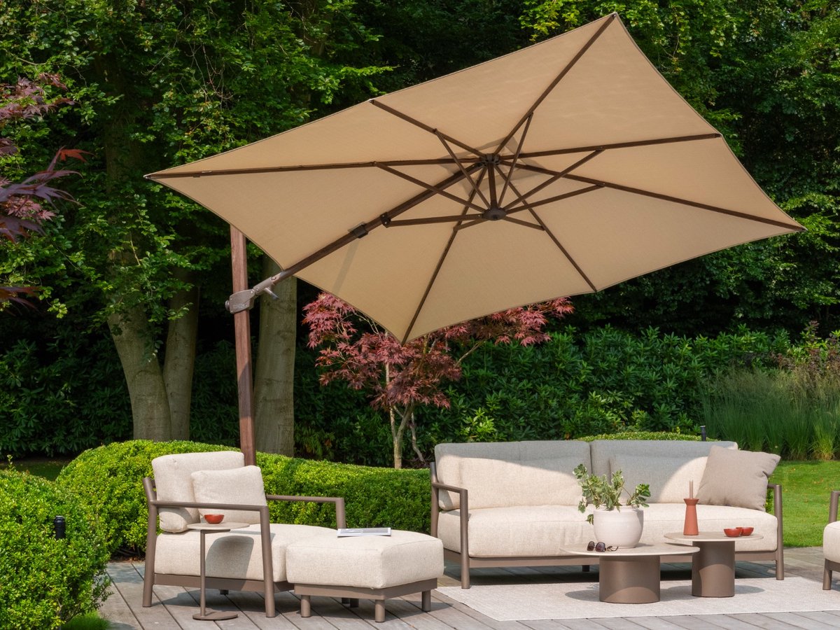 4 Seasons Outdoor Siesta Premium zweefparasol 300 x 300 cm