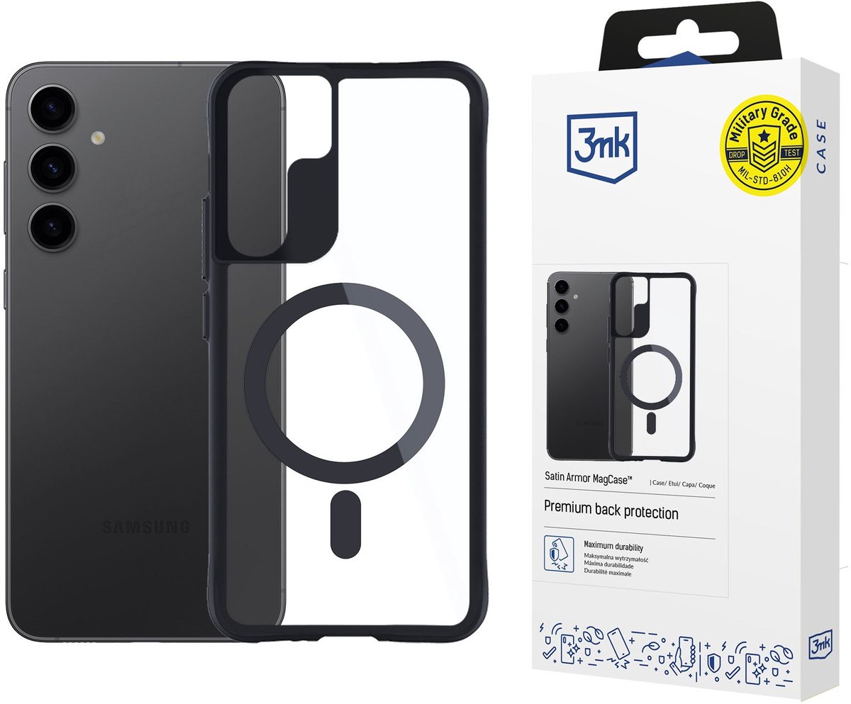Hoesje voor Samsung Galaxy S24+ - 3mk Satin Armor MagCase