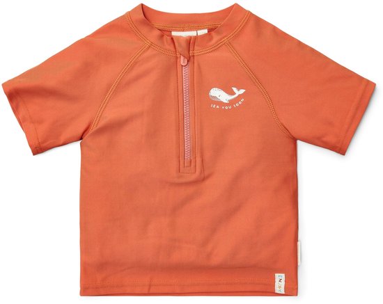 Foto: Zwemshirt korte mouw rood sea life 98 104