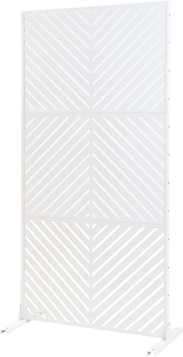 Scheidingswand Kekan wit 200x100x50 cm casa.pro