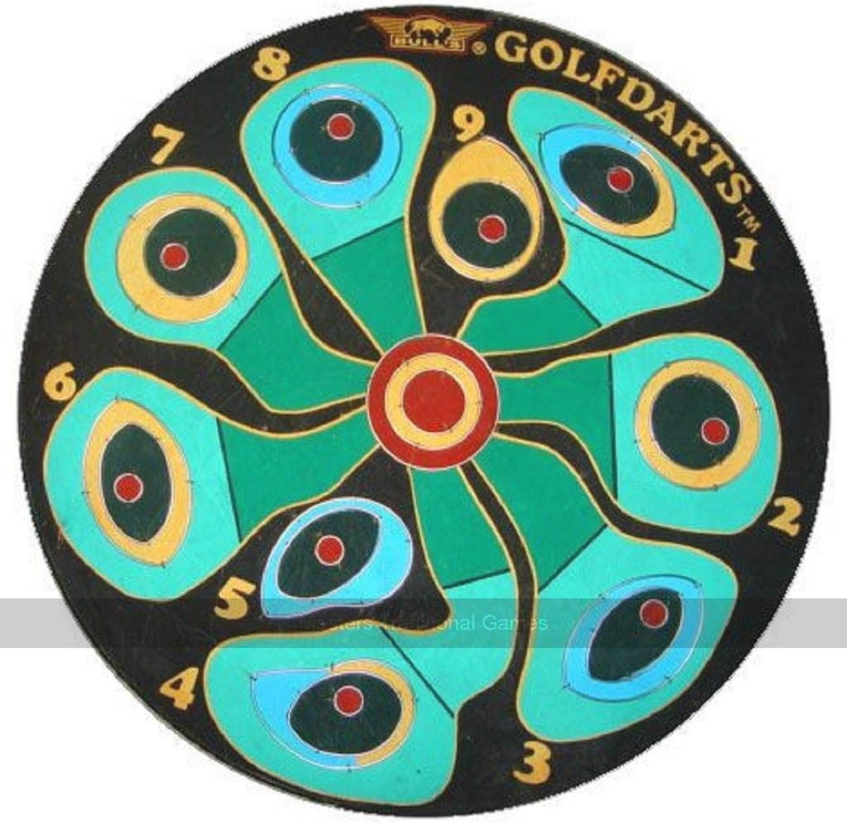 Golf Darts Dartboard met 9 Holes en Kleurvolle Lay-out