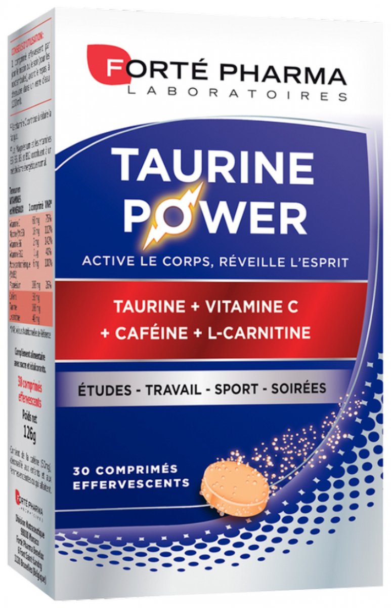 Goedkoopste Forté Pharma Taurine Power 30 Bruistabletten