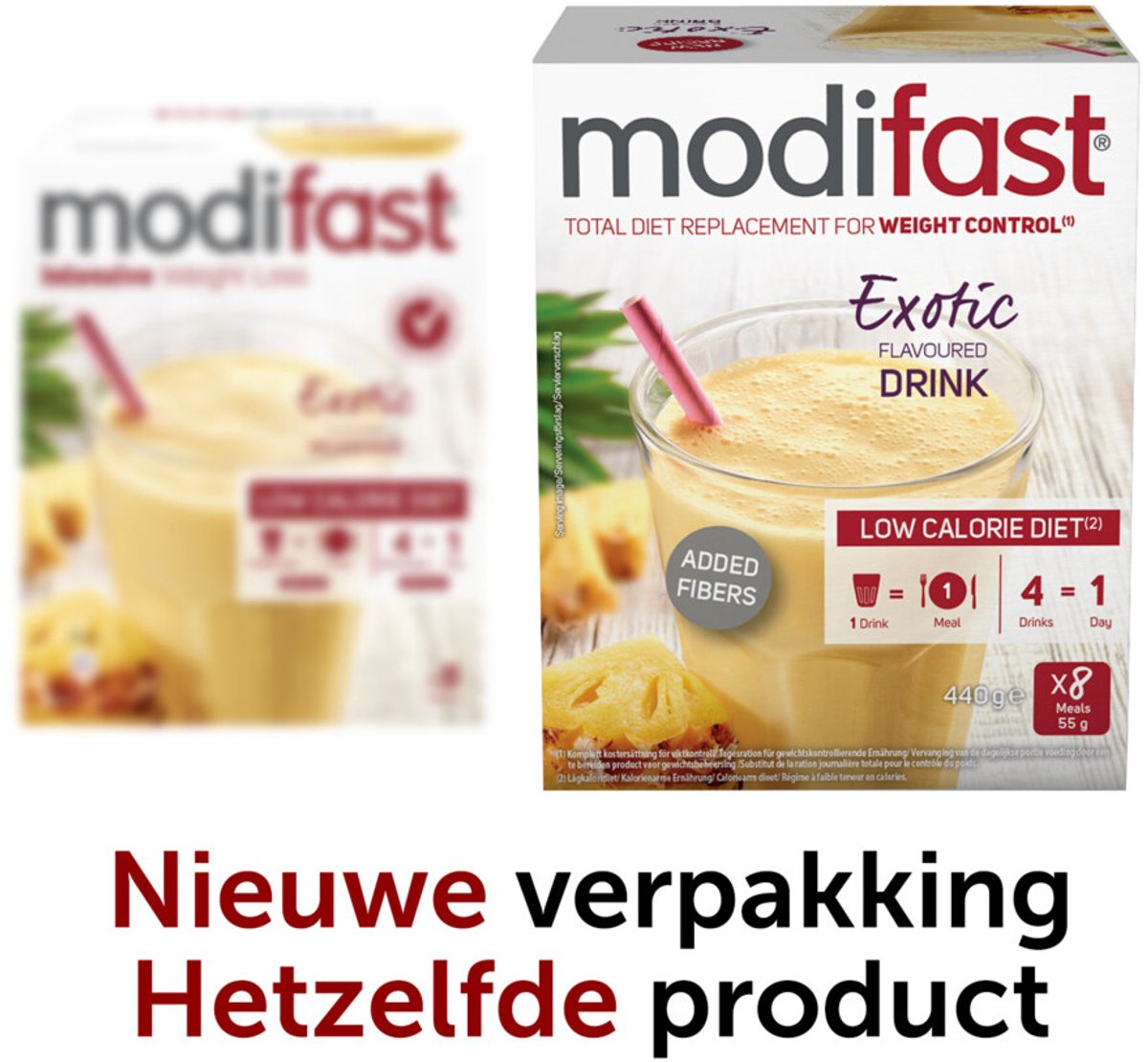 Modifast Weight Control Milkshake Exotic - 2 x 100 gr - Voordeelverpakking