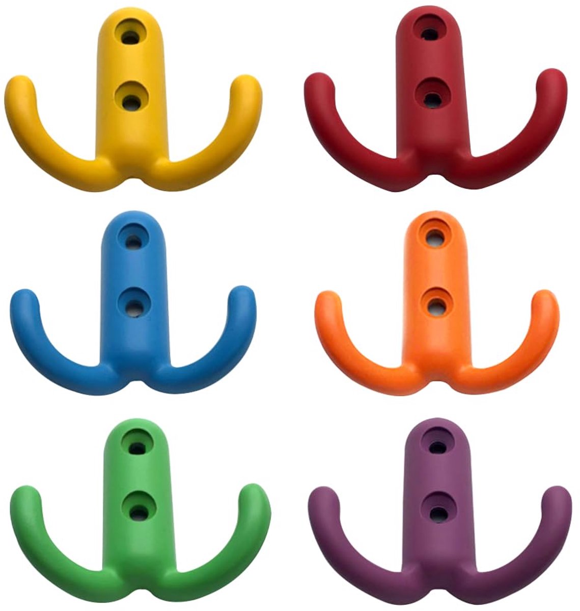Ibenzoa® Veelzijdige Kleurrijke Wandhaken Set van 6 voor Optimale Organisatie in Huis