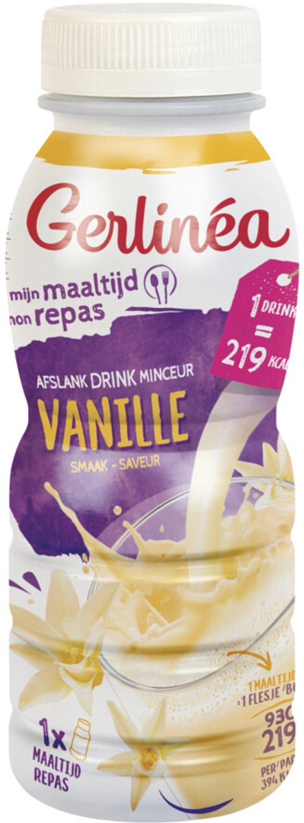 Gerlinea Drinkmaaltijd Vanille - 4 x 236 ml - Voordeelverpakking