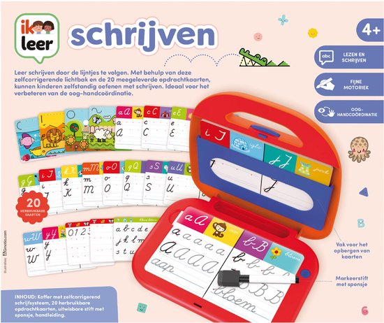 Jumbo - Ik Leer - Schrijven - Educatief spel - Vanaf 4 jaar - Speelgoed in koffer