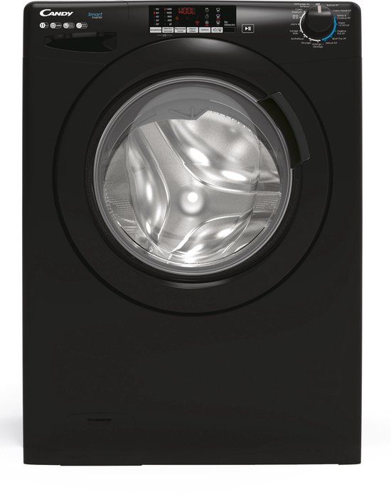 CANDY CS 1411TXMBBE/ FR Lave-linge hublot - 11 kg - Induction - L60cm - 1400 tr/min - Zwart