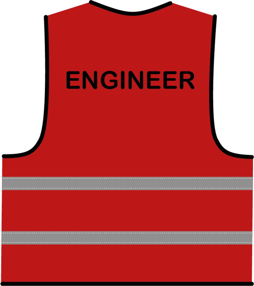 Engineer hesje rood