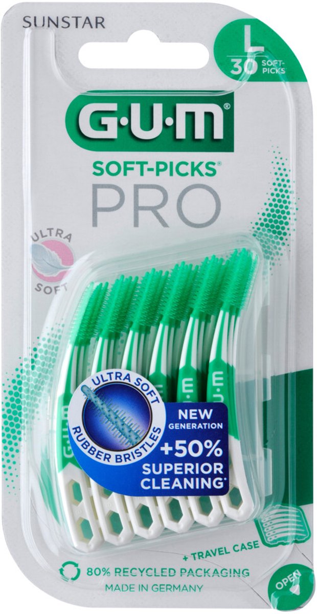 Bol.com GUM Soft-Picks PRO Large - 3 x 30 stuks - Voordeelverpakking aanbieding