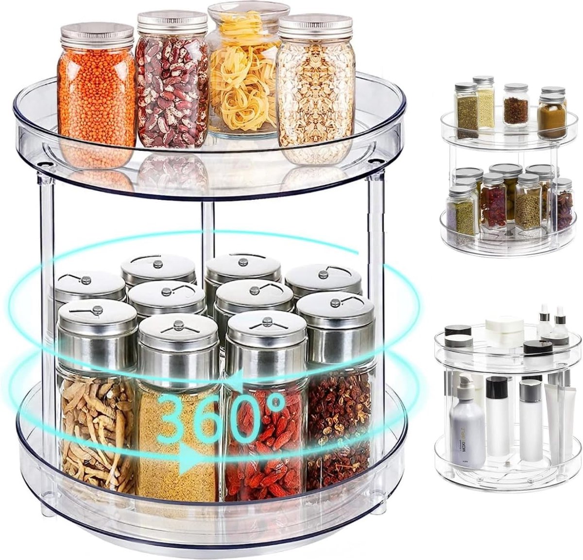 Draaiplateau - Organiser voor keukenkast - Diameter 23,5 cm