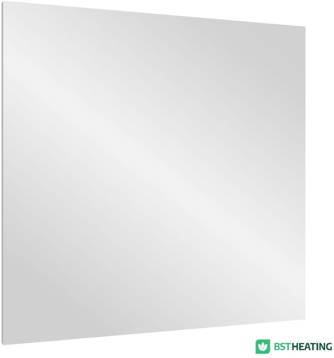 Infrarood Spiegelpaneel BST36M – 60x60 cm – Verwarmende Spiegel met Infrarood Technologie – Energiezuinig & Stijlvol voor Badkamer, Slaapkamer & Woonkamer