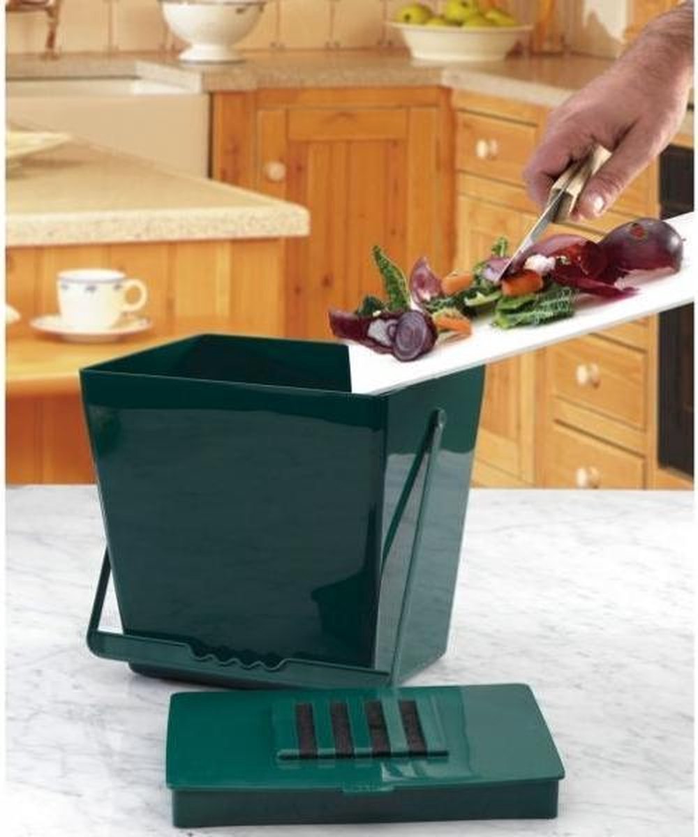 Goedkoopste Keukenafvalemmer met filter - 5 liter