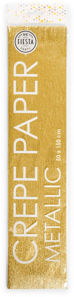 Wefiesta Crêpepapier Metallic 150 X 50 Cm Goud