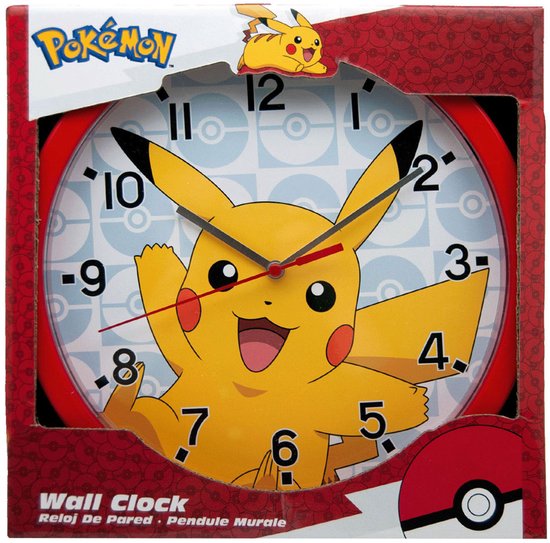 Pokemon Wandklok Pikachu