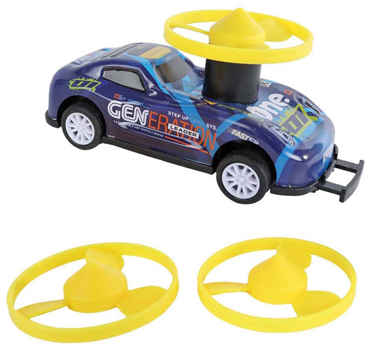 Roadstarblasters Stoot en Spin Stuntauto Die-cast met Pull Back Functie.