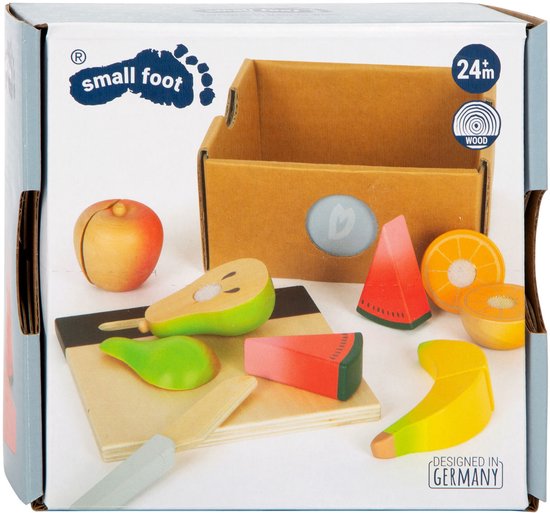 Small Foot - Houten Snij- en Speeleten Fruit Set, 13dlg. van Small Foot — afbeelding 2