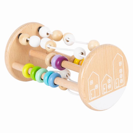 Small Foot - Houten Rammelaar Motoriekspiraal Regenboog van Small Foot — afbeelding 5