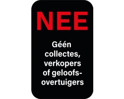 Geen collecte sticker
